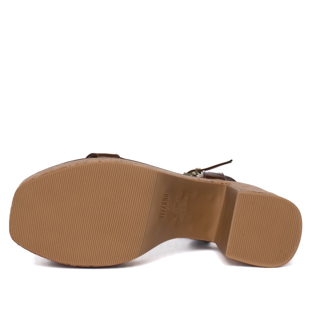 Sandália Feminina Vizzano Salto Médio Meia Pata Capuccino Cappuccino 2