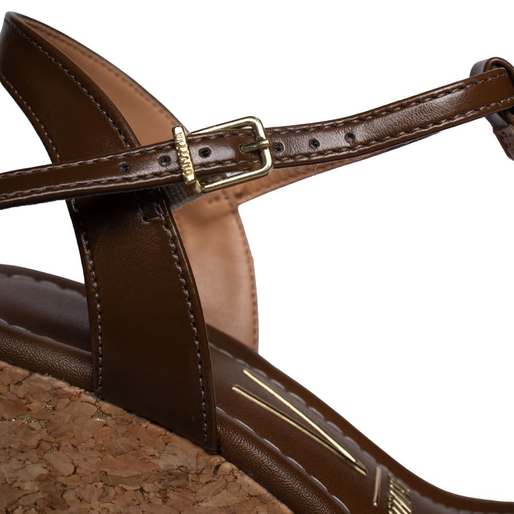 Sandália Feminina Vizzano Salto Médio Meia Pata Capuccino Cappuccino 4