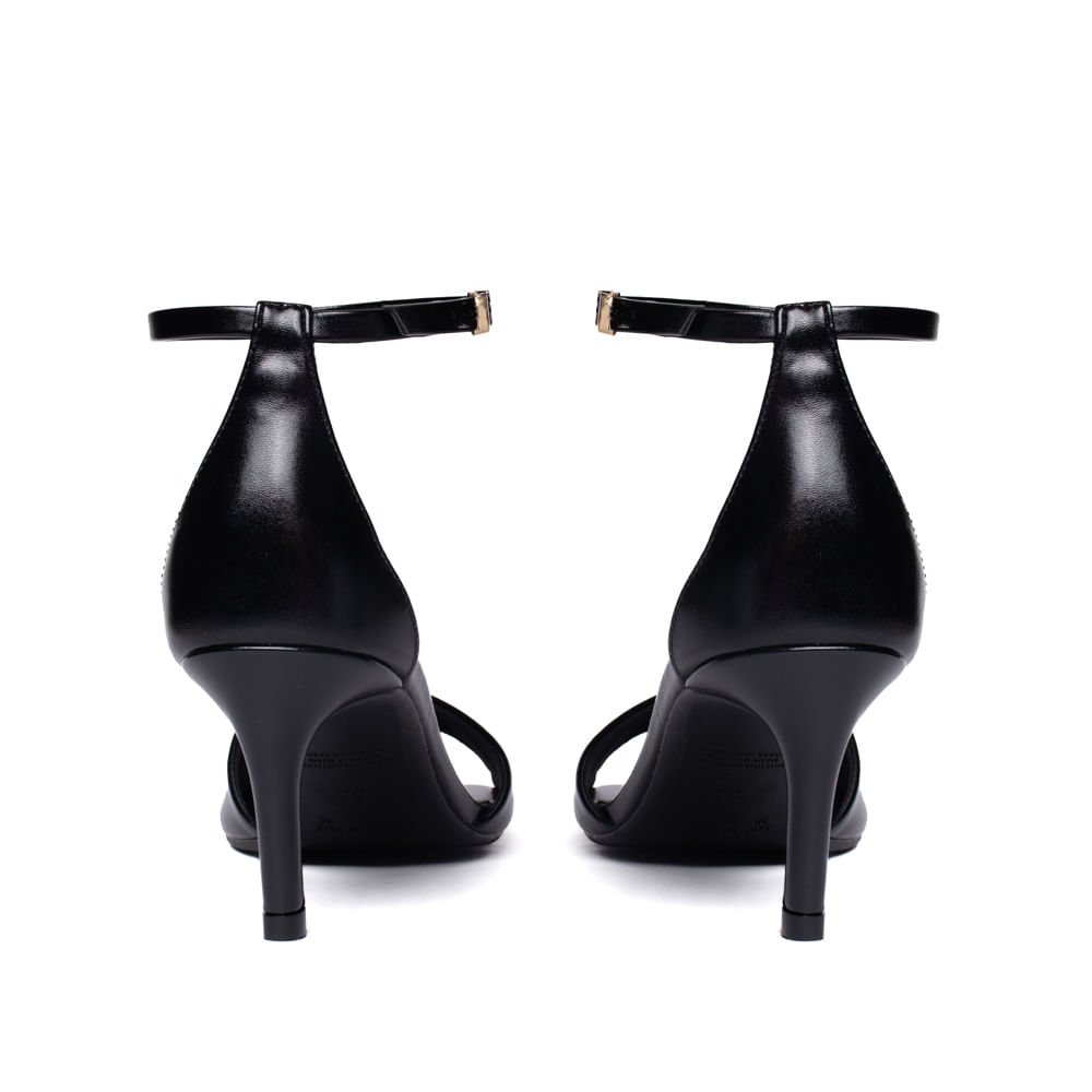 Sandália Feminina Bebecê Napa Salto Fino Preto Preto 3