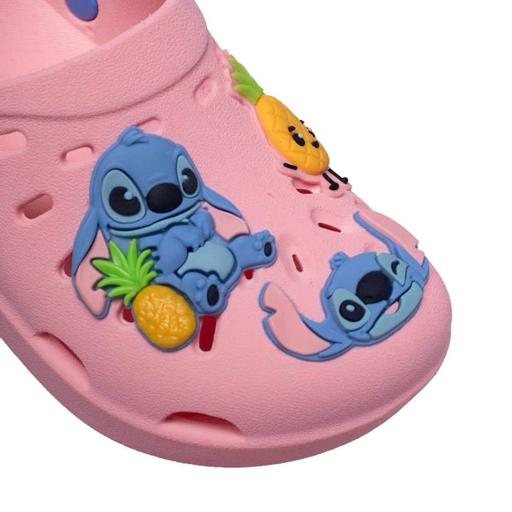 Sandália Babuche Infantil Grendene Stitch Rosa/Azul Rosa 5