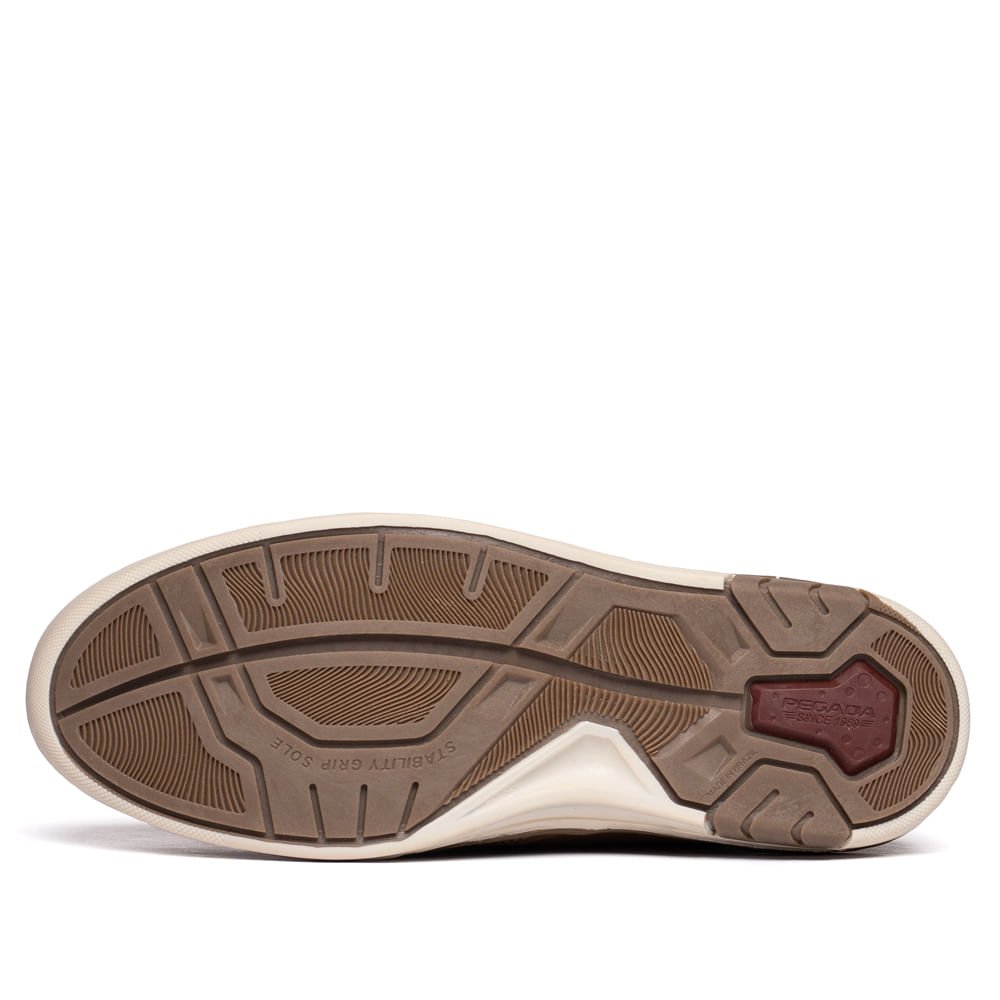 Sapato Masculino Pegada Couro Calce Fácil Marrom Claro Marrom Claro 2