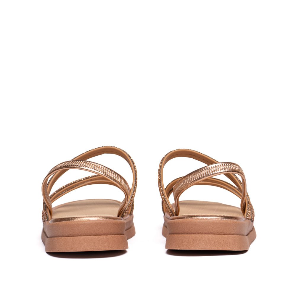 Sandália Feminina Mississipi Napa Flatform Bege/Rose Bege 3