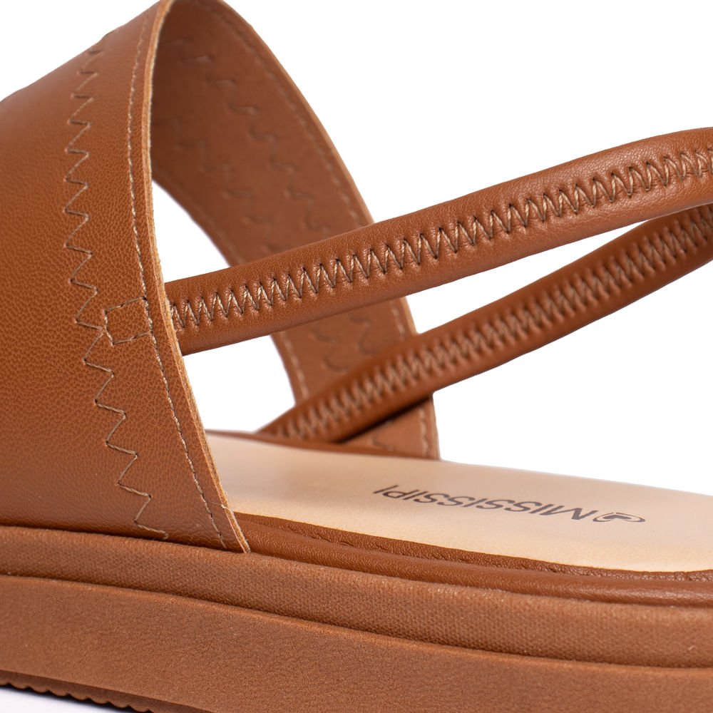 Sandália Feminina Mississipi Napa Flatform Caramelo Caramelo 6