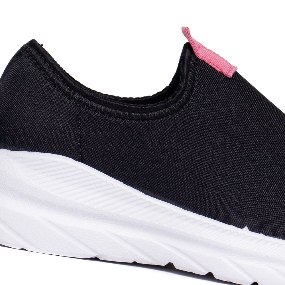 Tênis Infantil Molekinha Calce Fácil Tecido Preto Preto 5