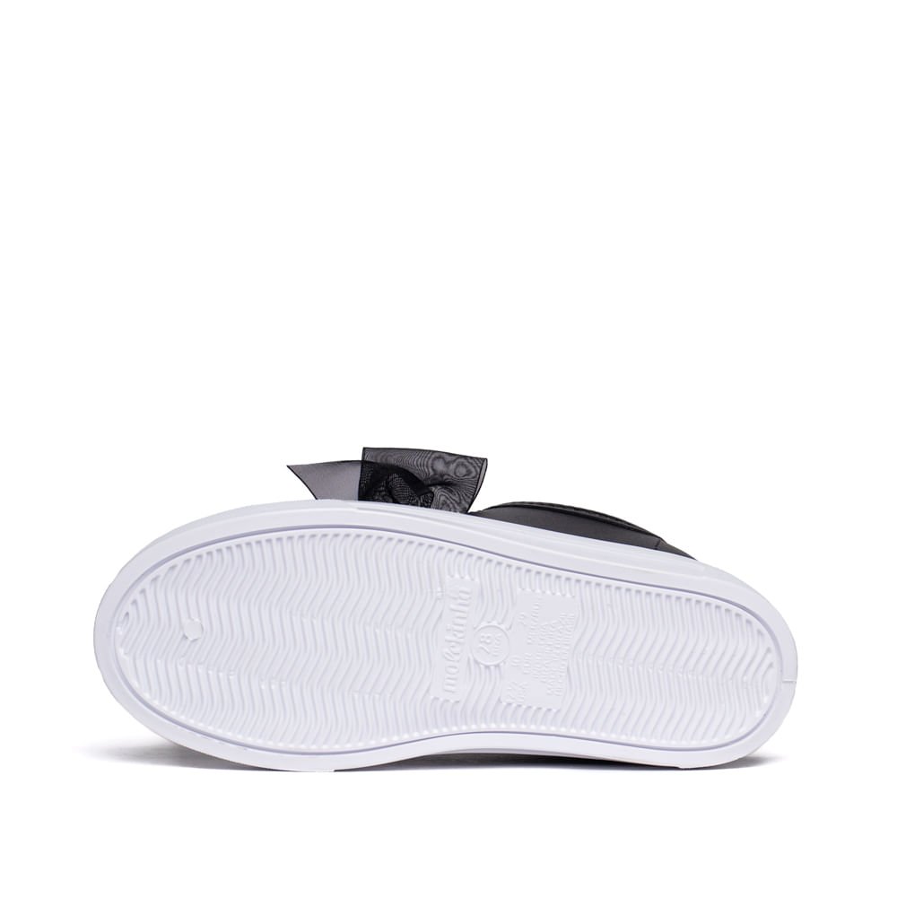 Tênis Infantil Molekinha com Laço de Tule Preto Preto 2