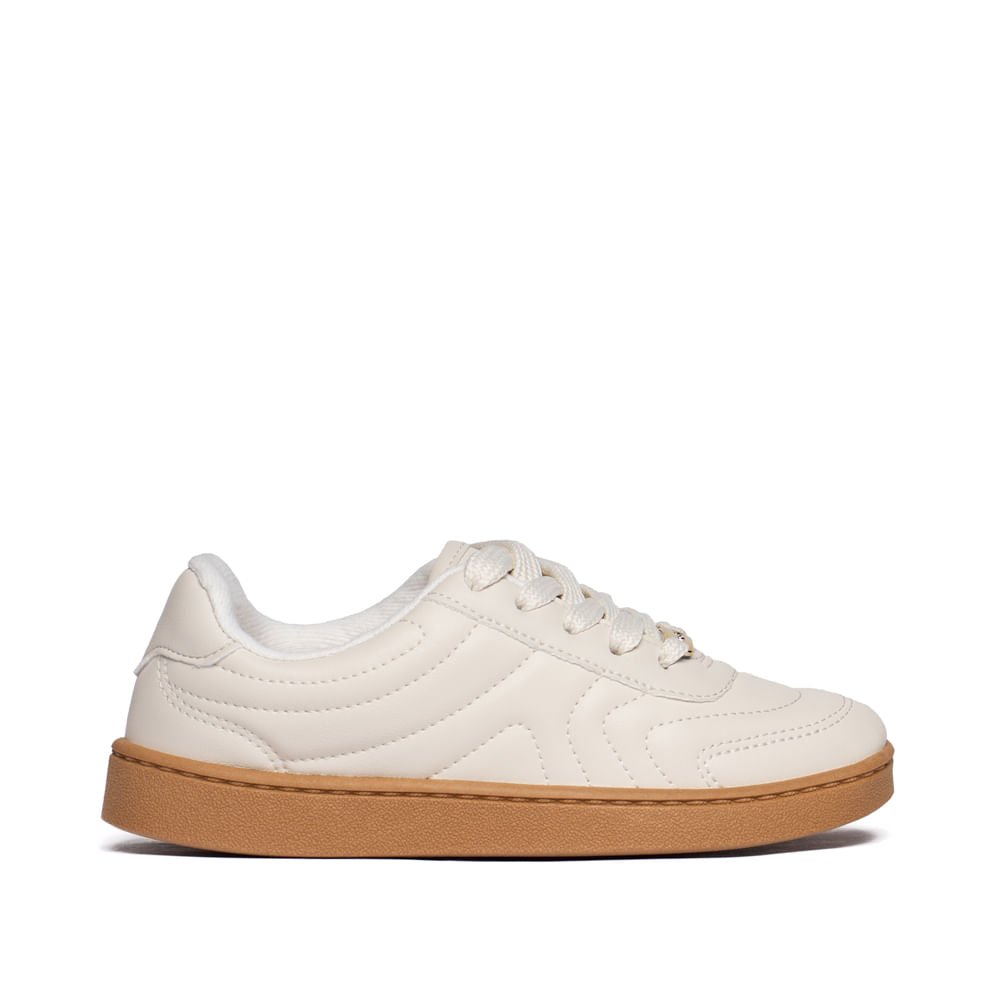 Tênis Infantil Molekinha Matelassê Off White