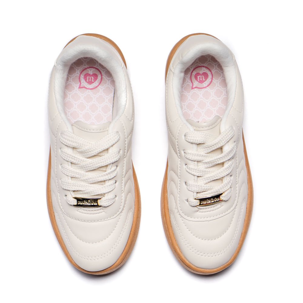Tênis Infantil Molekinha Matelassê Off White Off White 4