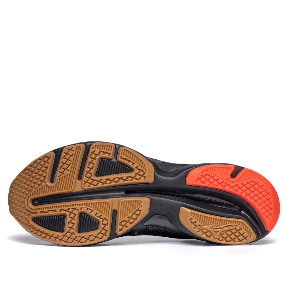 Tênis Masculino Mizuno Wave Endeavor 3 Amortecimento Preto Preto 2