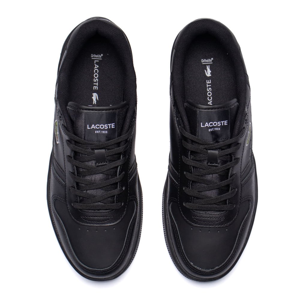 Tênis Masculino Lacoste T-Clip Set Ortholite Preto Preto 4