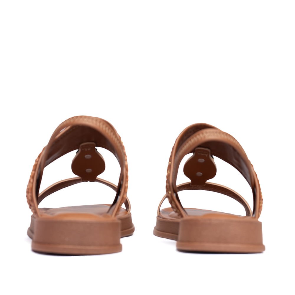 Sandália Feminina Dakota Flatform com Tramado Caramelo Caramelo 3