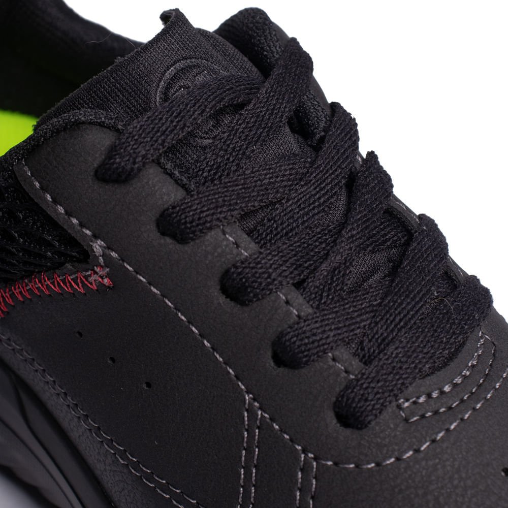 Tênis Infantil Molekinho Napa Floather Preto/vermelho Preto/Vermelho 5