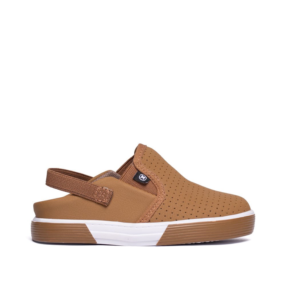 Mule Infantil Molekinho Napa Floather Caramelo