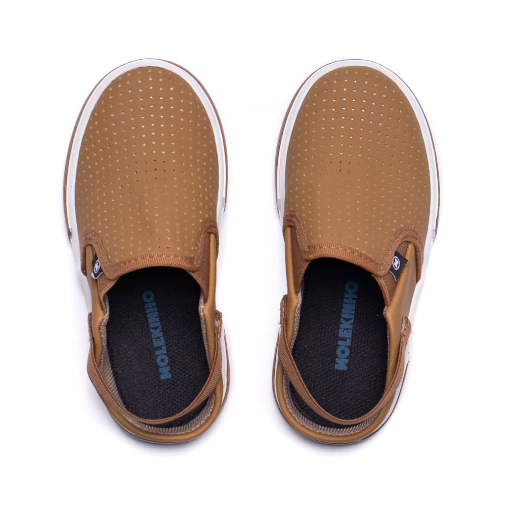 Mule Infantil Molekinho Napa Floather Caramelo Caramelo 4