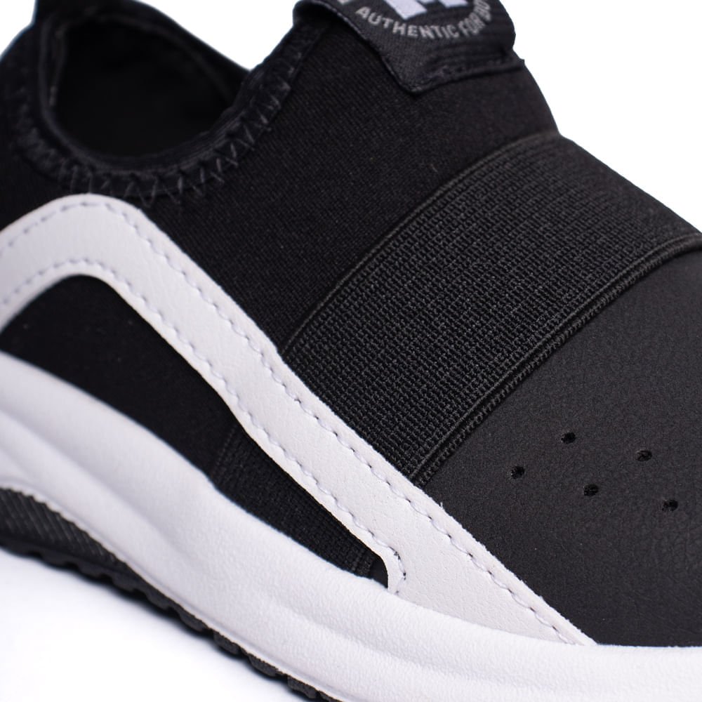 Tênis Infantil Molekinho Malha Neoplex Slip-in Preto Preto 5