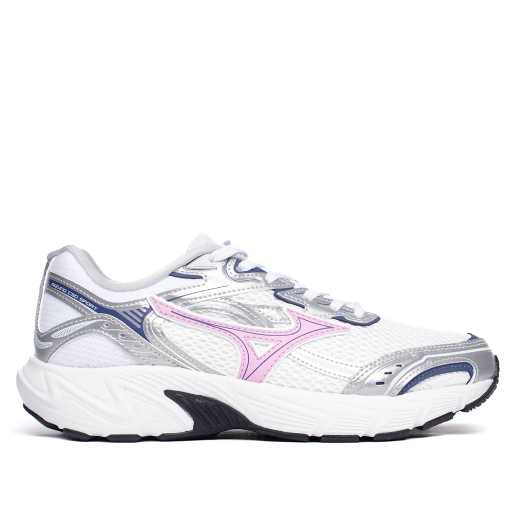 Tênis Feminino Mizuno CSD Sport Têxtil Branco/Rosa