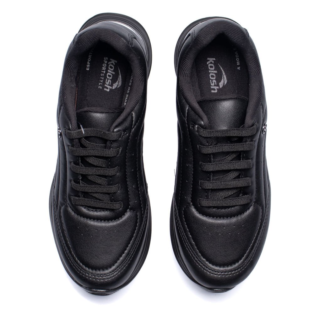 Tênis Feminino Kolosh Casual Frequency Preto Preto 4