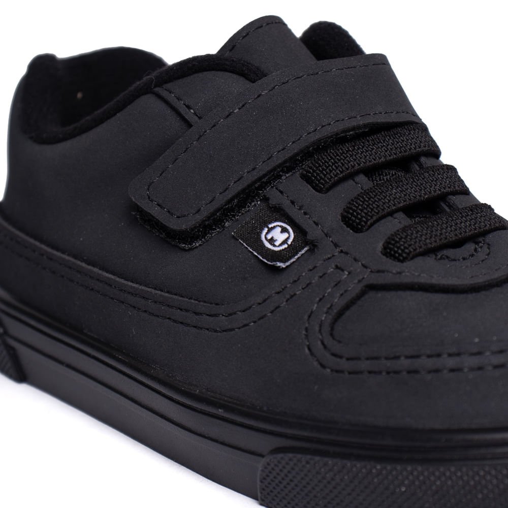 Tênis Infantil Molekinho Napa Moscou Slip-in Preto Preto 5