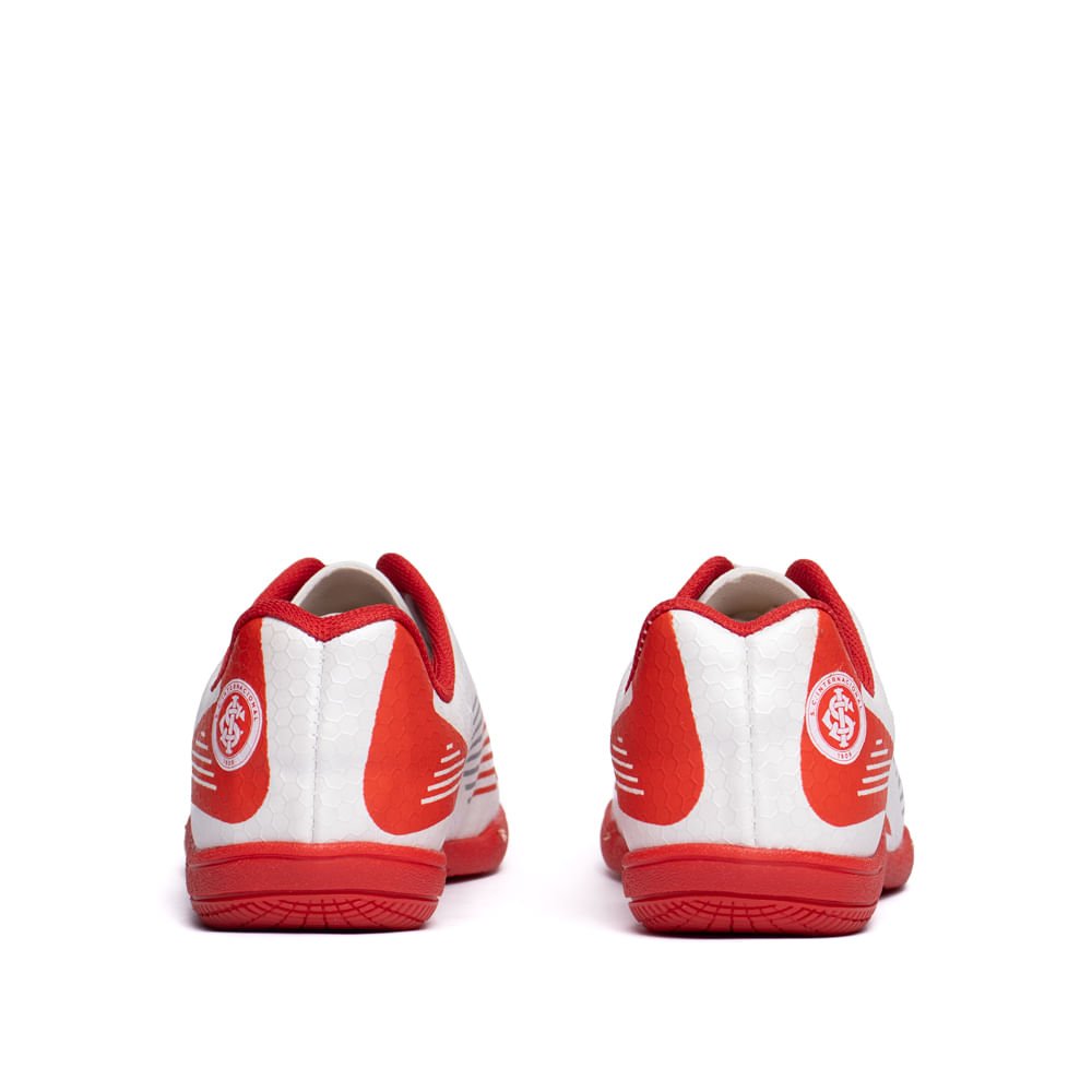 Chuteira Infantil Molekinho Inter Futsal Branco/Vermelho Branco/Vermelho 3