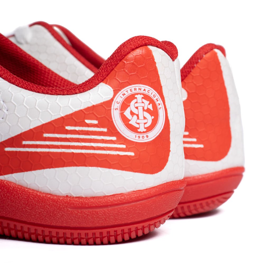 Chuteira Infantil Molekinho Inter Futsal Branco/Vermelho Branco/Vermelho 6
