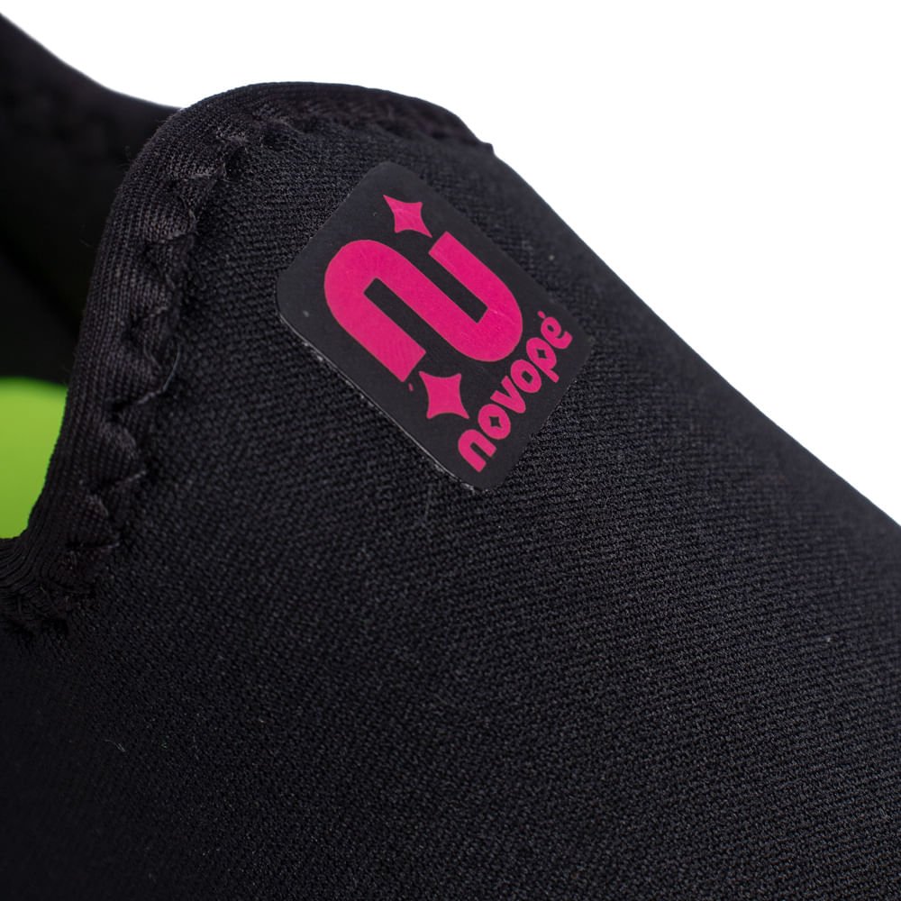 Tênis Infantil Novopé Flexível Glitter Preto/Branco/Pink Preto/Branco 5