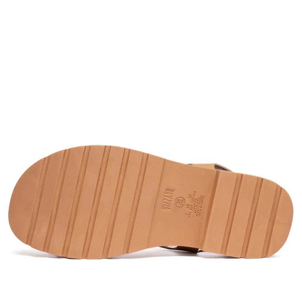 Sandália Feminina Vizzano Flatform Tira Dedo Caramelo Caramelo 2