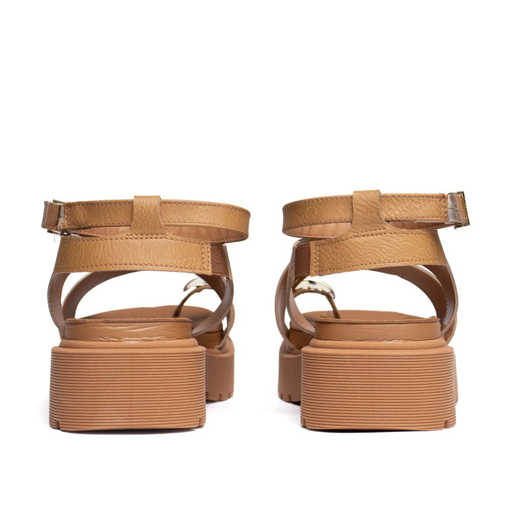 Sandália Feminina Vizzano Flatform Tira Dedo Caramelo Caramelo 3