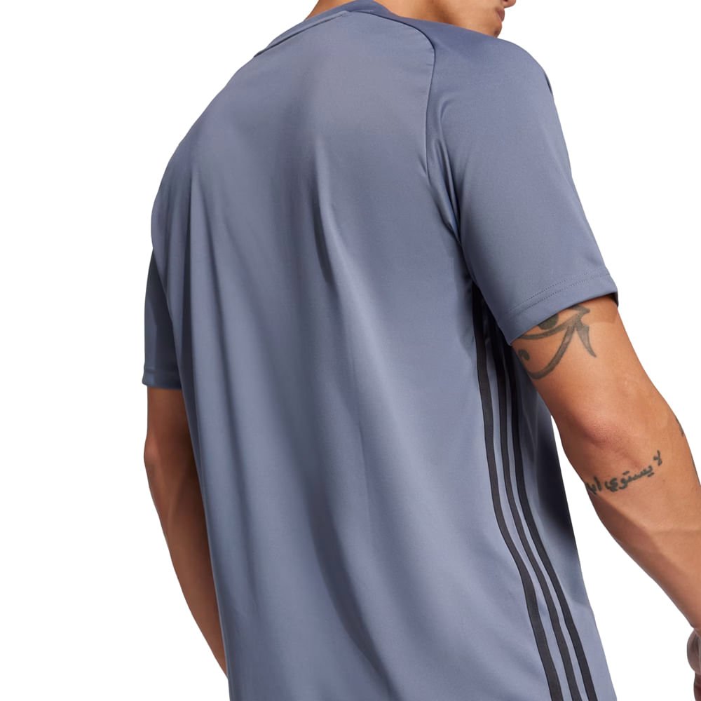 Camisa Masculina Adidas Tiro Essentials Slim Cinza Cinza 3