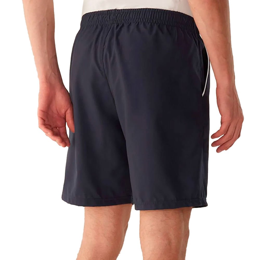 Bermuda Masculina Fila Train II Cós com Cordão Preto/Branco Preto 2