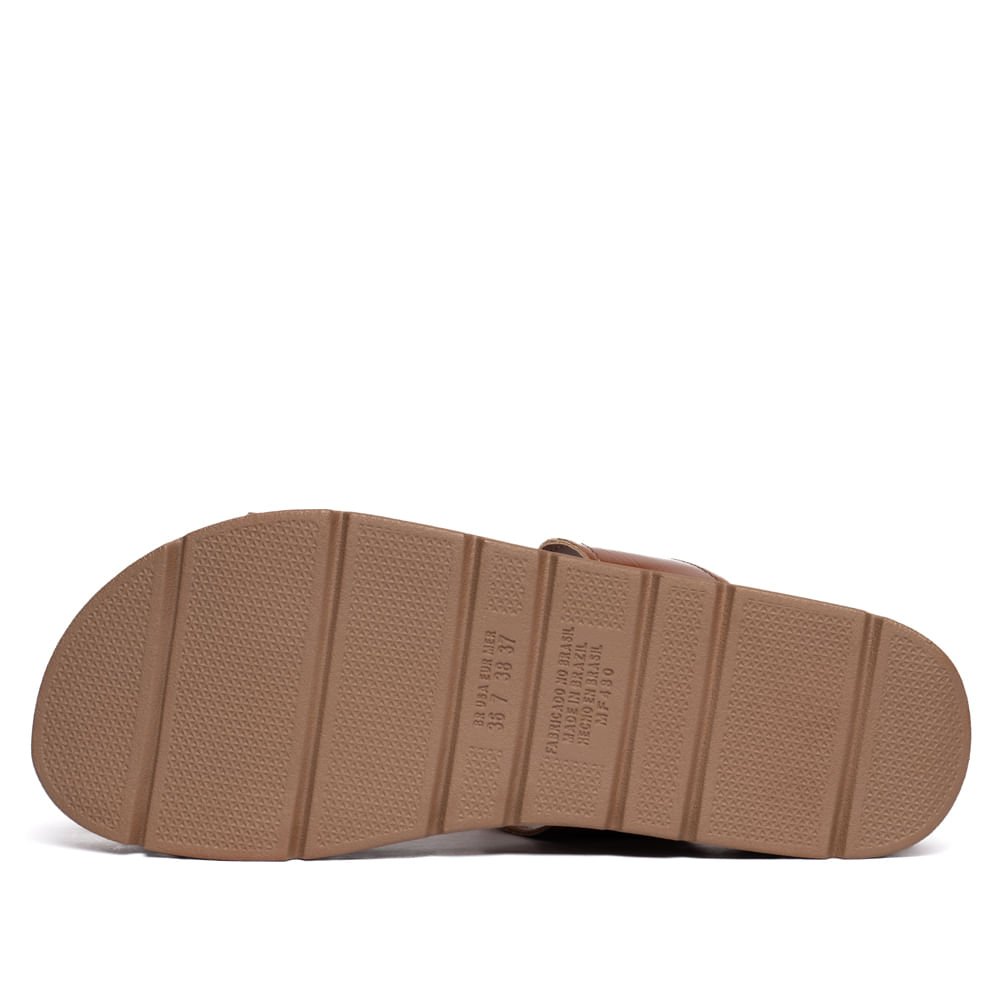 Sandália Feminina Mississipi Flatform Napa Marrom Marrom 2