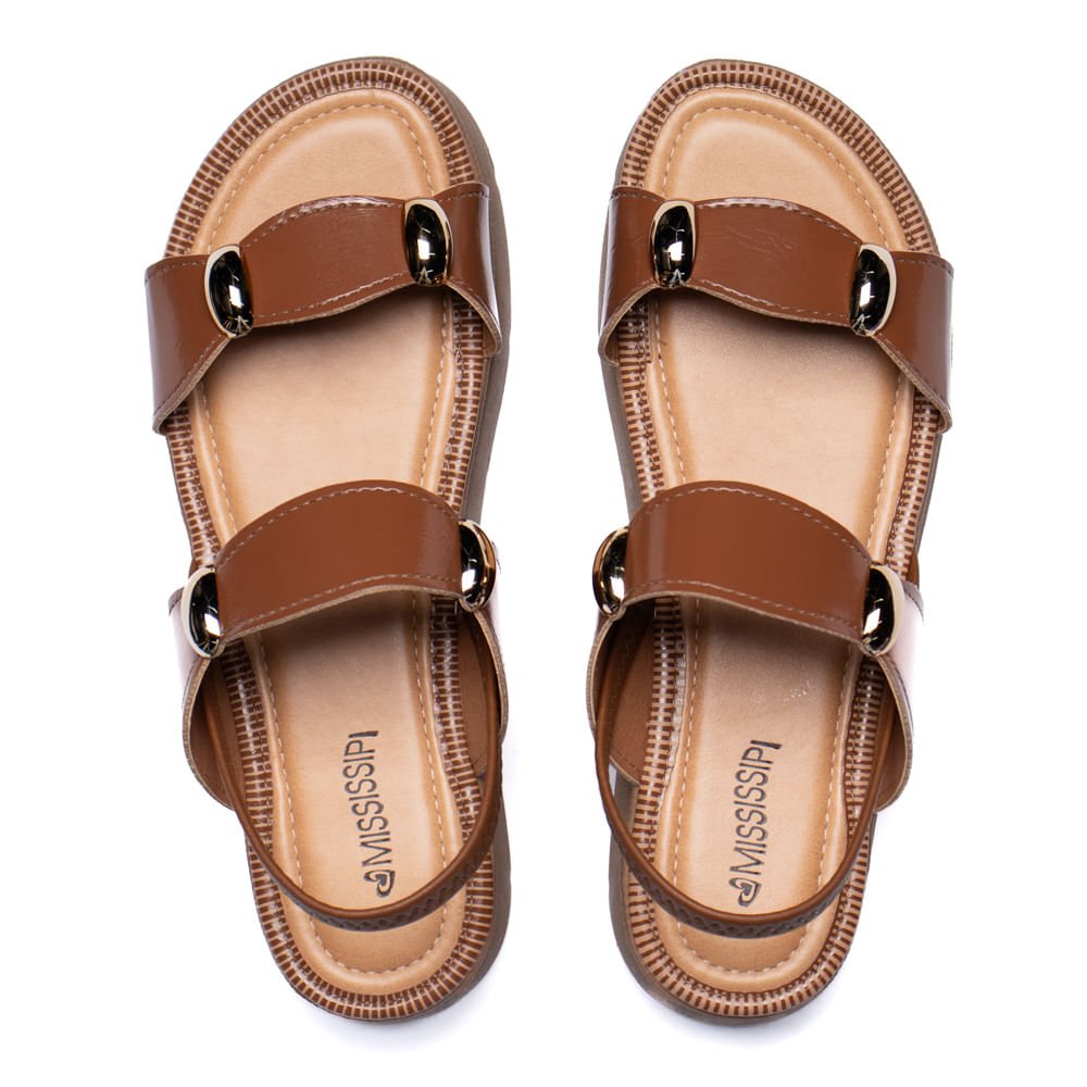 Sandália Feminina Mississipi Flatform Napa Marrom Marrom 4