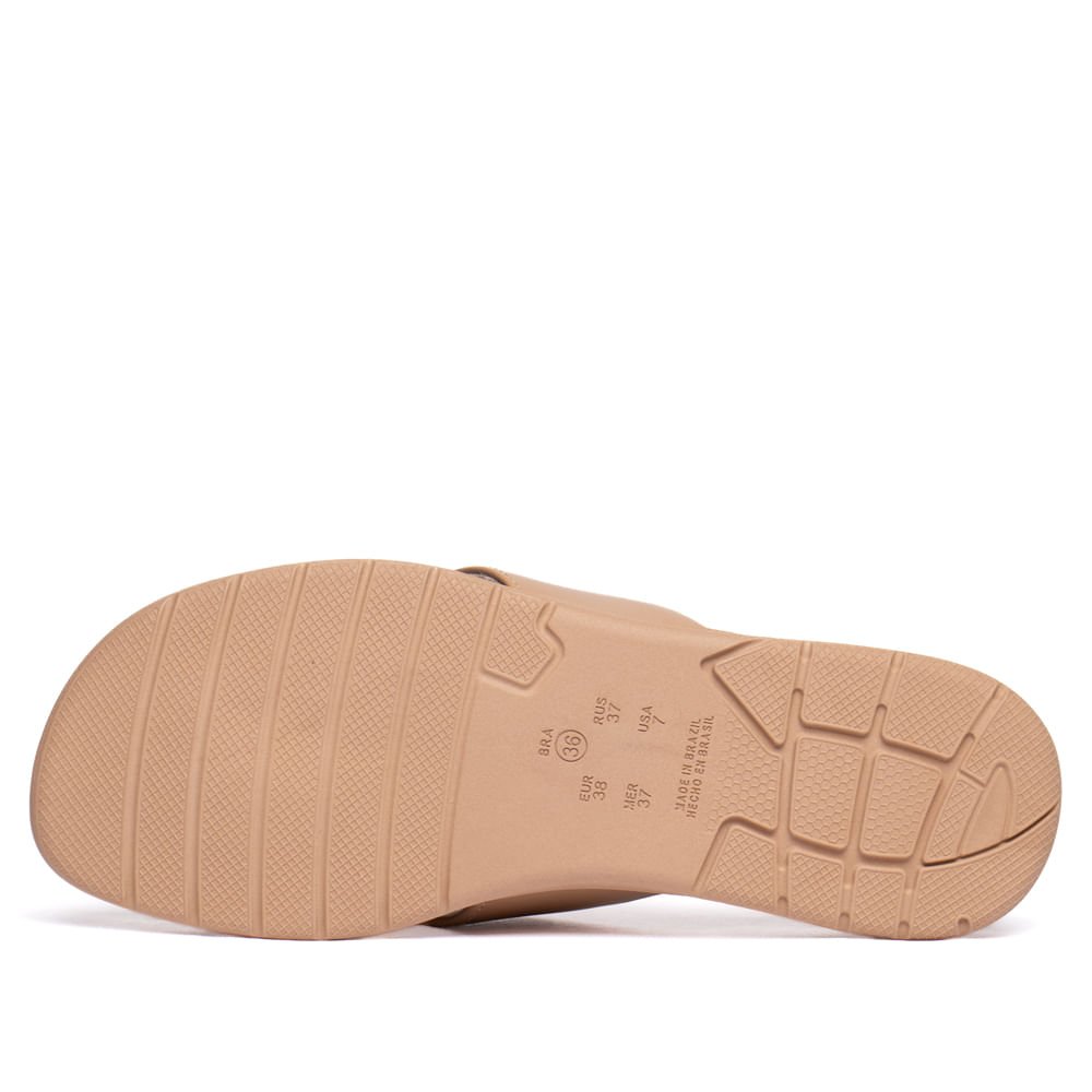 Chinelo Feminino Comfortflex Flatform Bege Bege 3