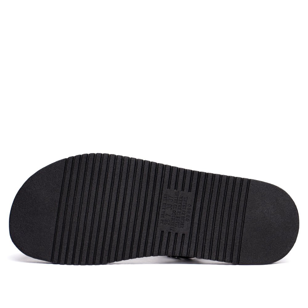 Sandália Feminina Mississipi Flatform Napa Strass Preto Preto 2