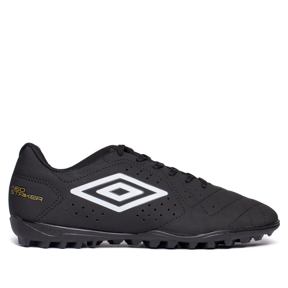 Chuteira Masculina Umbro Neo Striker Society Preto/Dourado