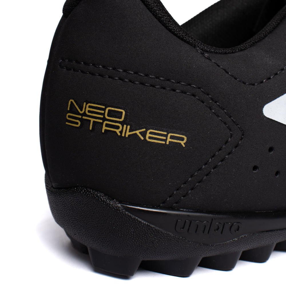 Chuteira Masculina Umbro Neo Striker Society Preto/Dourado Preto/Dourado 6