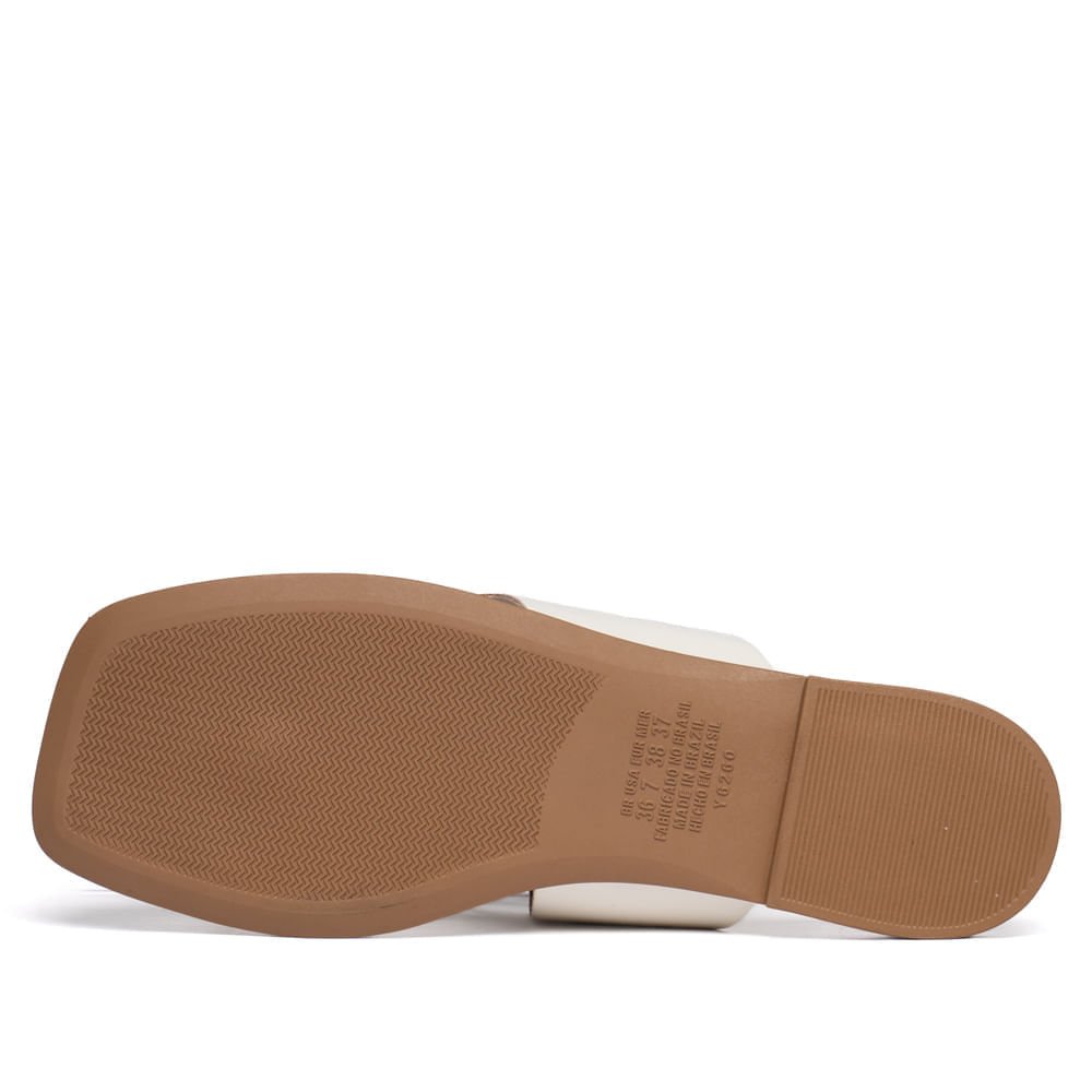 Chinelo Feminino Dakota Thong Verniz Off White Off White 3