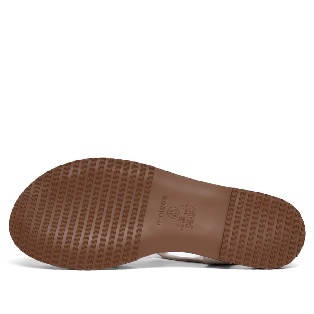 Sandália Feminina Moleca Napa Apliques Metalizados Off White Off White 2