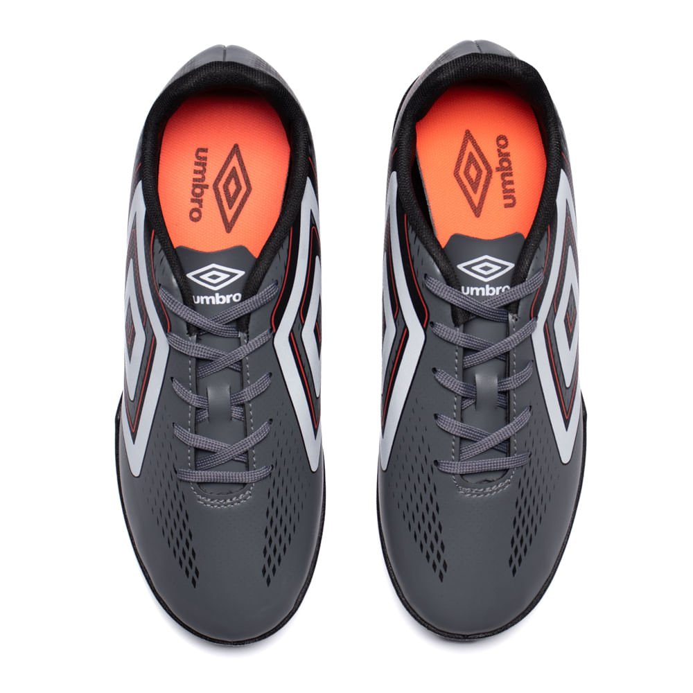 Chuteira Masculina Umbro Society Fast II Cinza/Branco Cinza/Branco 4