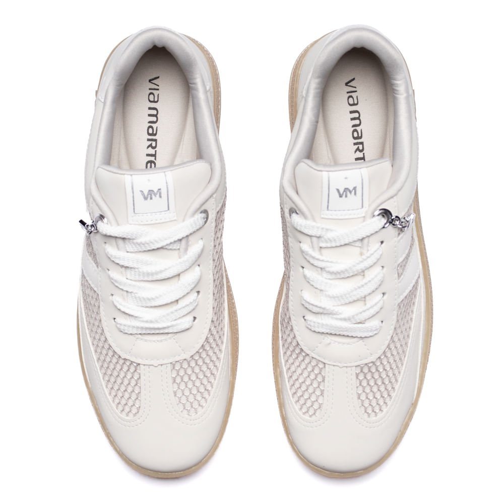 Tênis Feminino Via Marte Nobuck Cinza Claro Cinza Claro 4