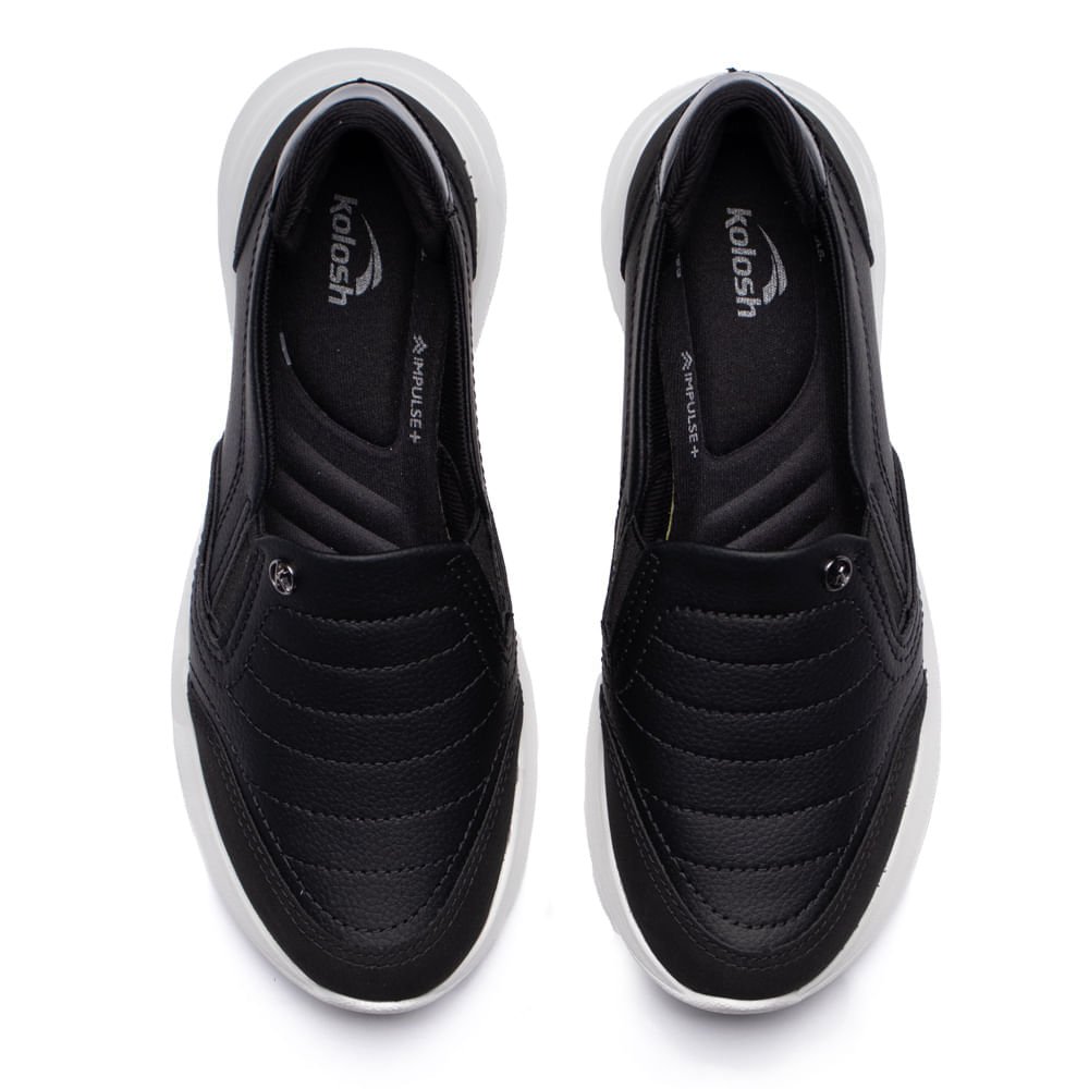 Tênis Feminino Kolosh Slip On Napa Preto Preto 4
