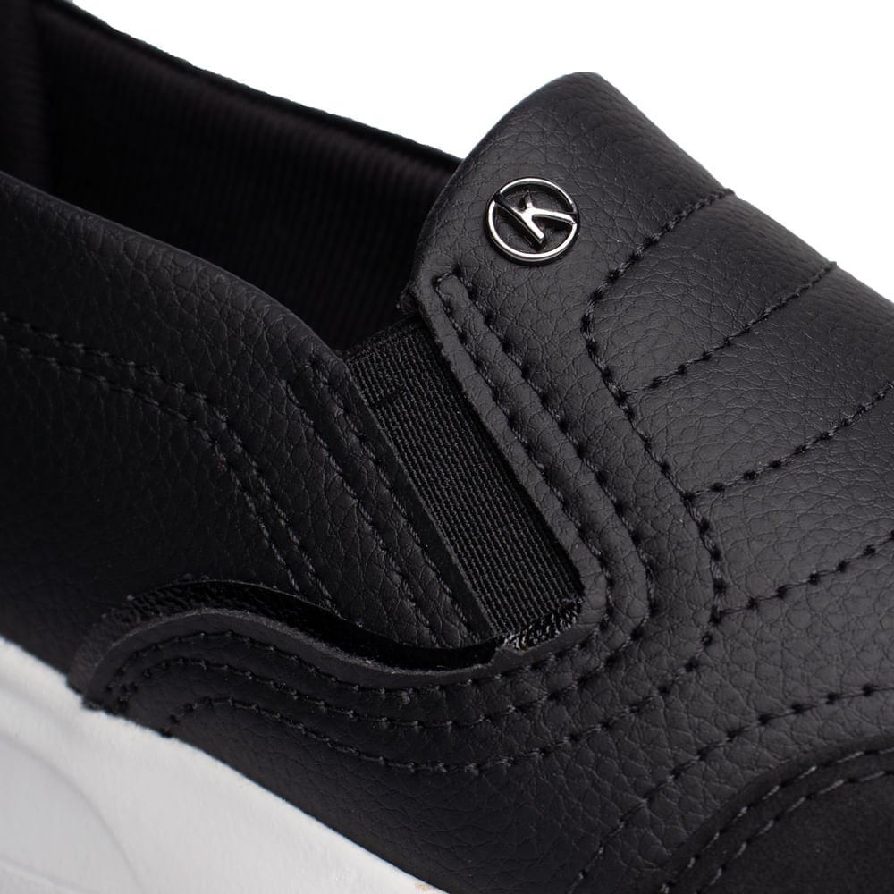 Tênis Feminino Kolosh Slip On Napa Preto Preto 5