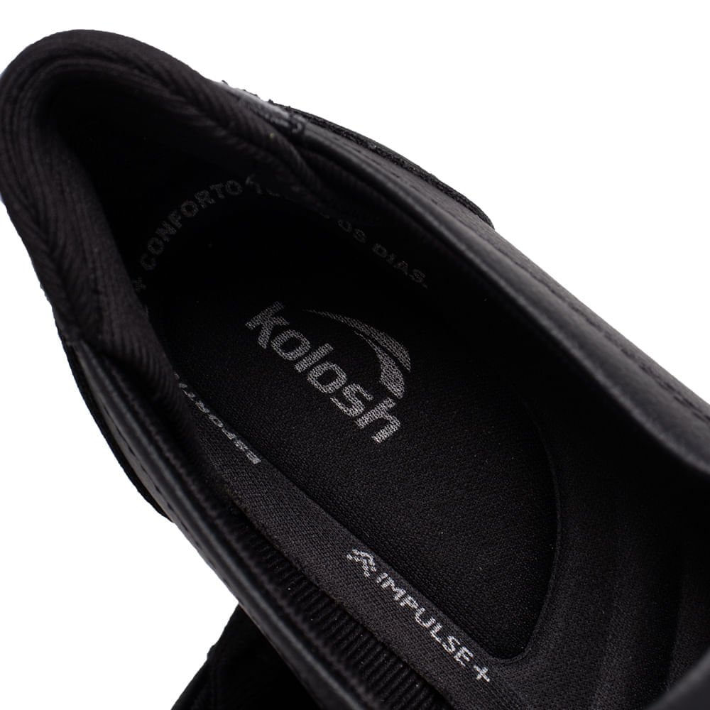Tênis Feminino Kolosh Slip On Napa Preto Preto 6