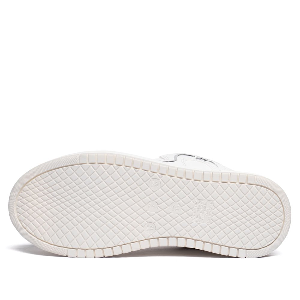 Tênis Feminino Via Marte Casual Street Branco/Prata Branco/Prata 2