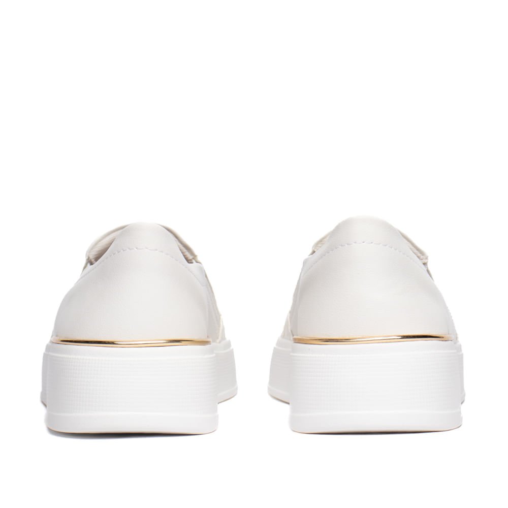 Tênis Feminino Kolosh Slip On Off White/Dourado Off White 3