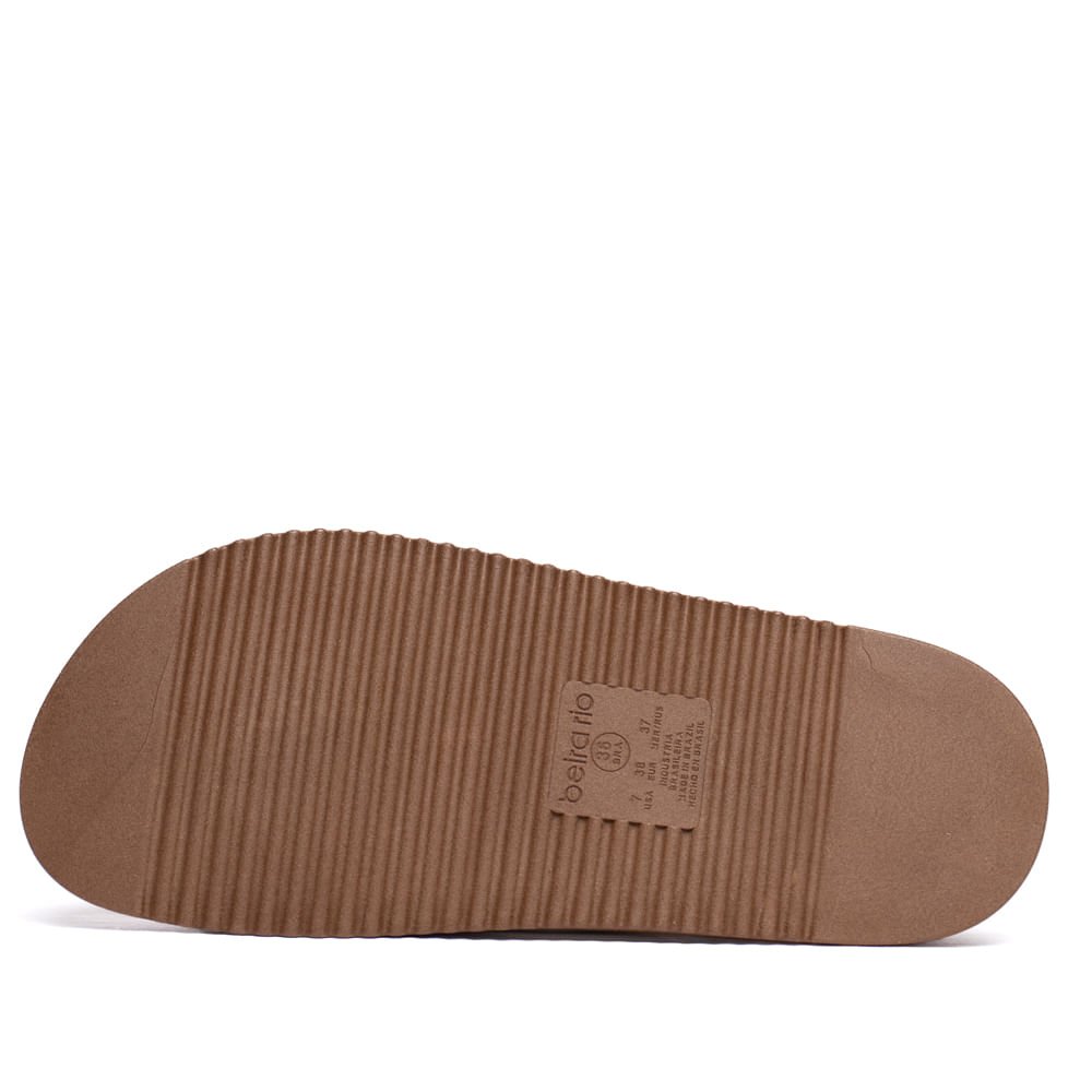 Chinelo Feminino Beira Rio Flatform Tiras Off White Off White 3