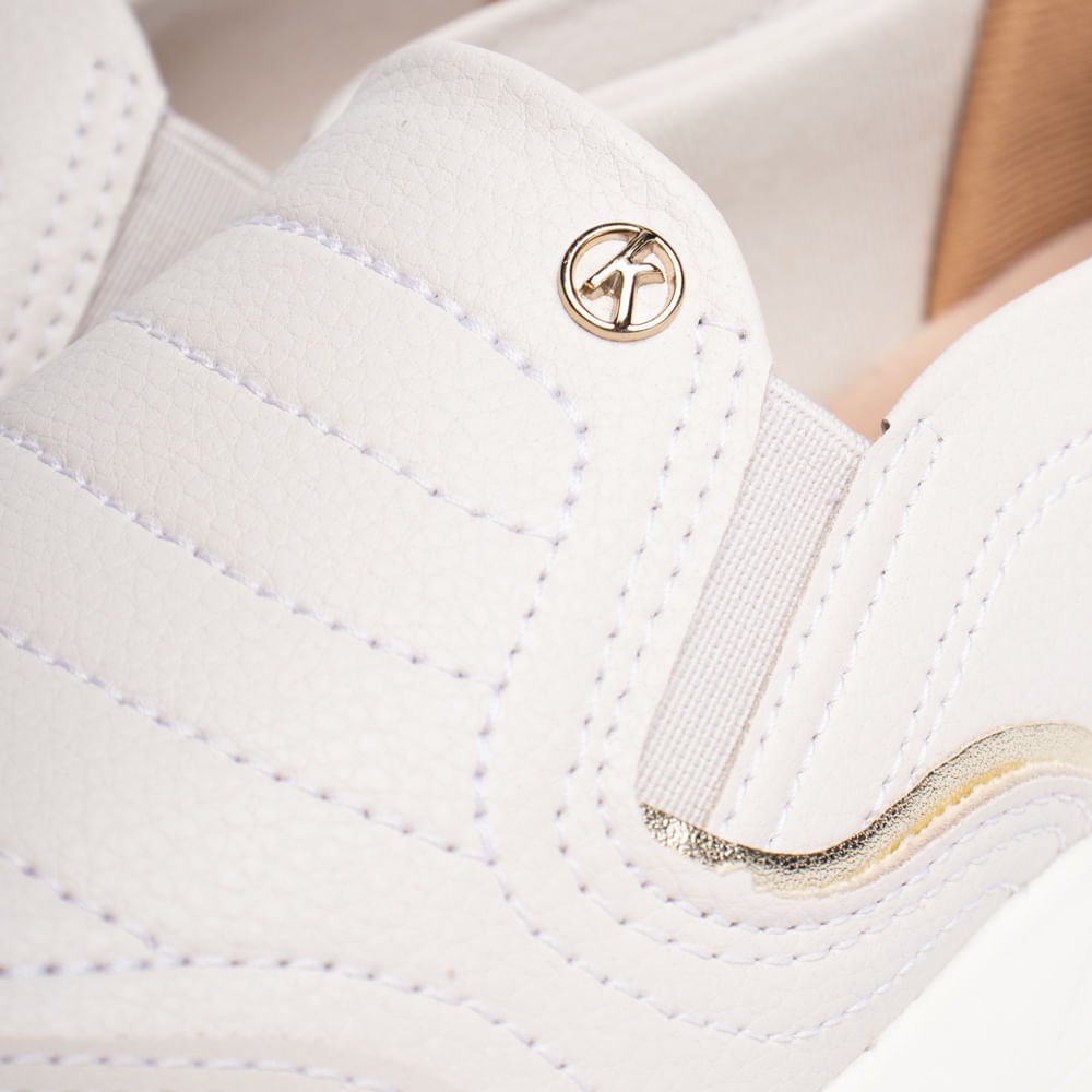 Tênis Feminino Kolosh Slip On Napa Cinza Claro/Marrom Cinza Claro 6