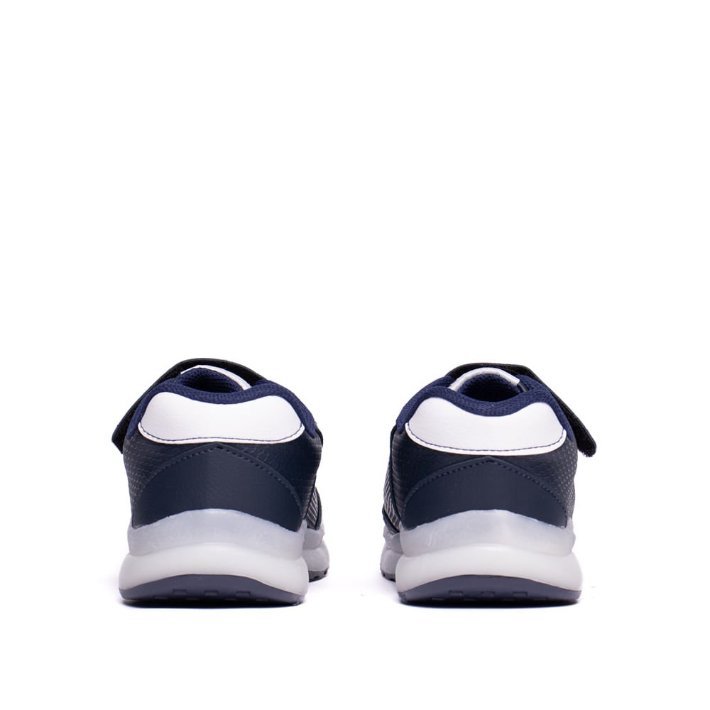 Tênis Infantil Club Happy Led Jogging Marinho/Branco Marinho/Branco 3
