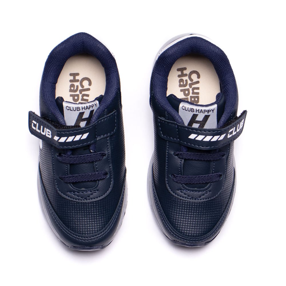 Tênis Infantil Club Happy Led Jogging Marinho/Branco Marinho/Branco 4