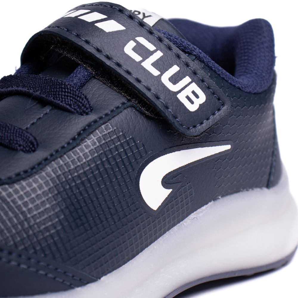 Tênis Infantil Club Happy Led Jogging Marinho/Branco Marinho/Branco 5