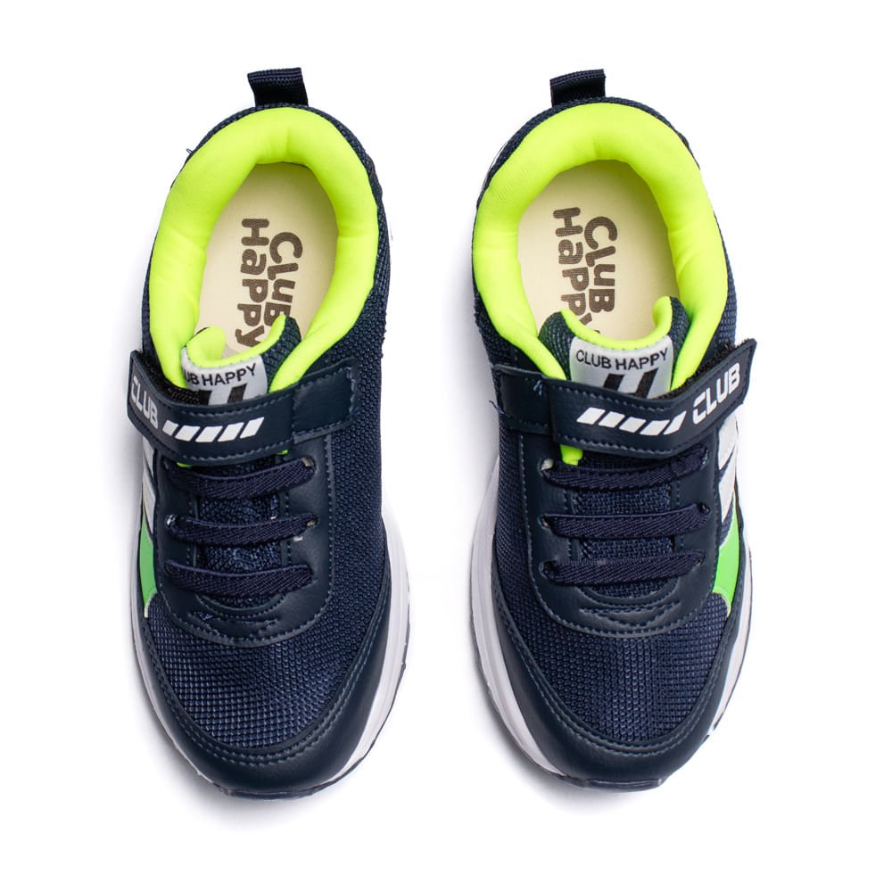 Tênis Infantil Club Happy Marinho/Verde Marinho/Verde 3