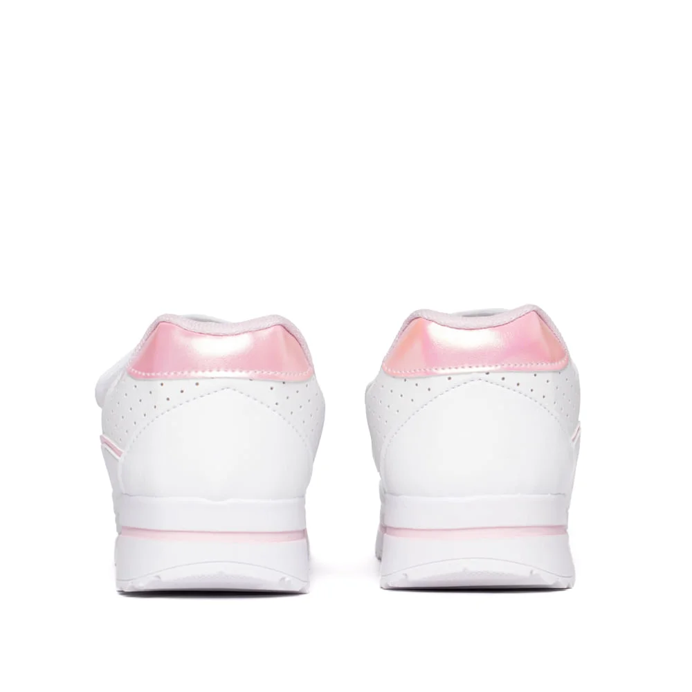 Tênis Infantil Club Happy Coração Branco/Rosa Branco/Rosa 3